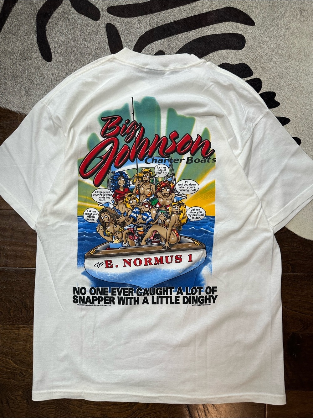 Vintage Big Johnson Charter Boats Graphic T-Shirt